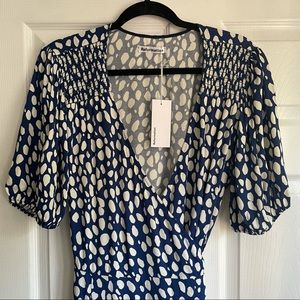 NWT Reformation Augustina Midi Wrap Dress Lolita